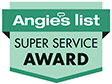 Angie's list super service award  logo